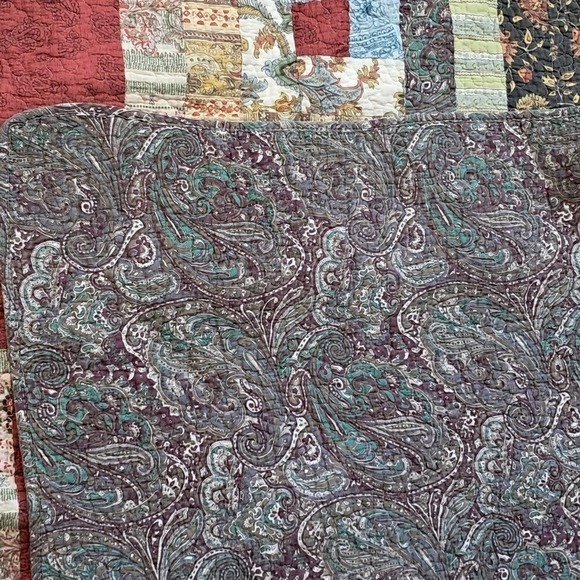 Log Cabin Quilt Patchwork Bedding Throw Blanket Rustic Farmhouse Decor - Picture 7 of 9